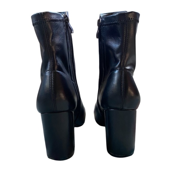 Vintage Y2K MIA Black Vegan Leather Boots Size 8.5 - Picture 5 of 10